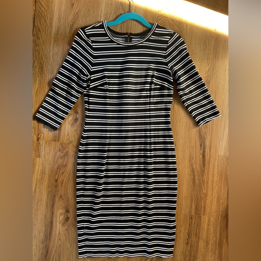 Ann Taylor - Stripped Zipper Dress